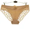 Manufacturers wholesale Sexy Lady's Lace Briefs Transparent Lace Pattern Package Buttocks Panties For Young Female