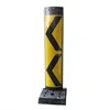 1.2m PE traffic pole tough rubber and rubber base plastic bollard flexible delineator post with string