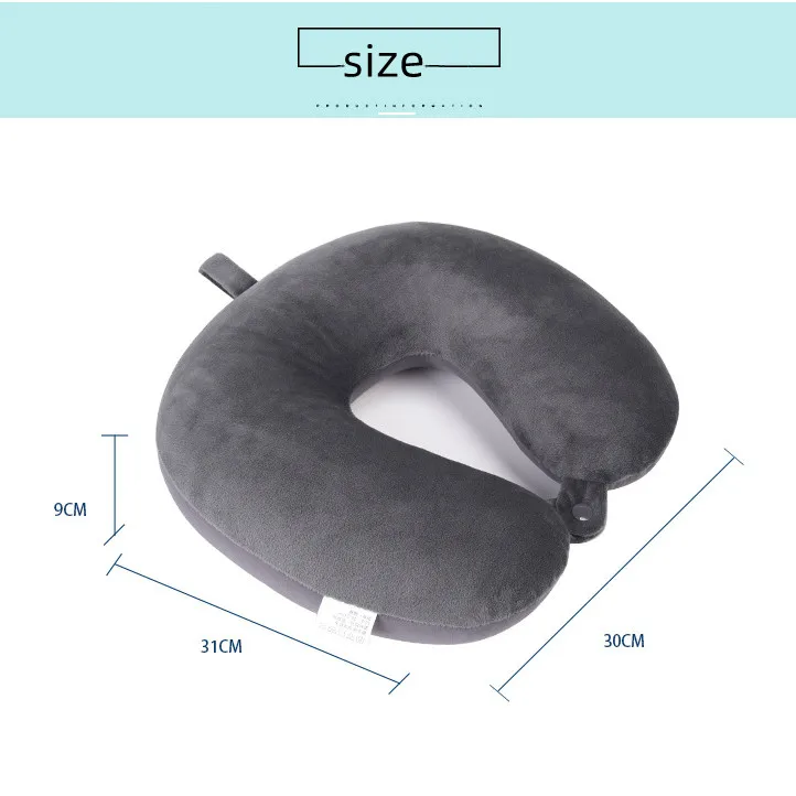 New Design Solid U Shape Neck Pillow Comfortable Car Headrest