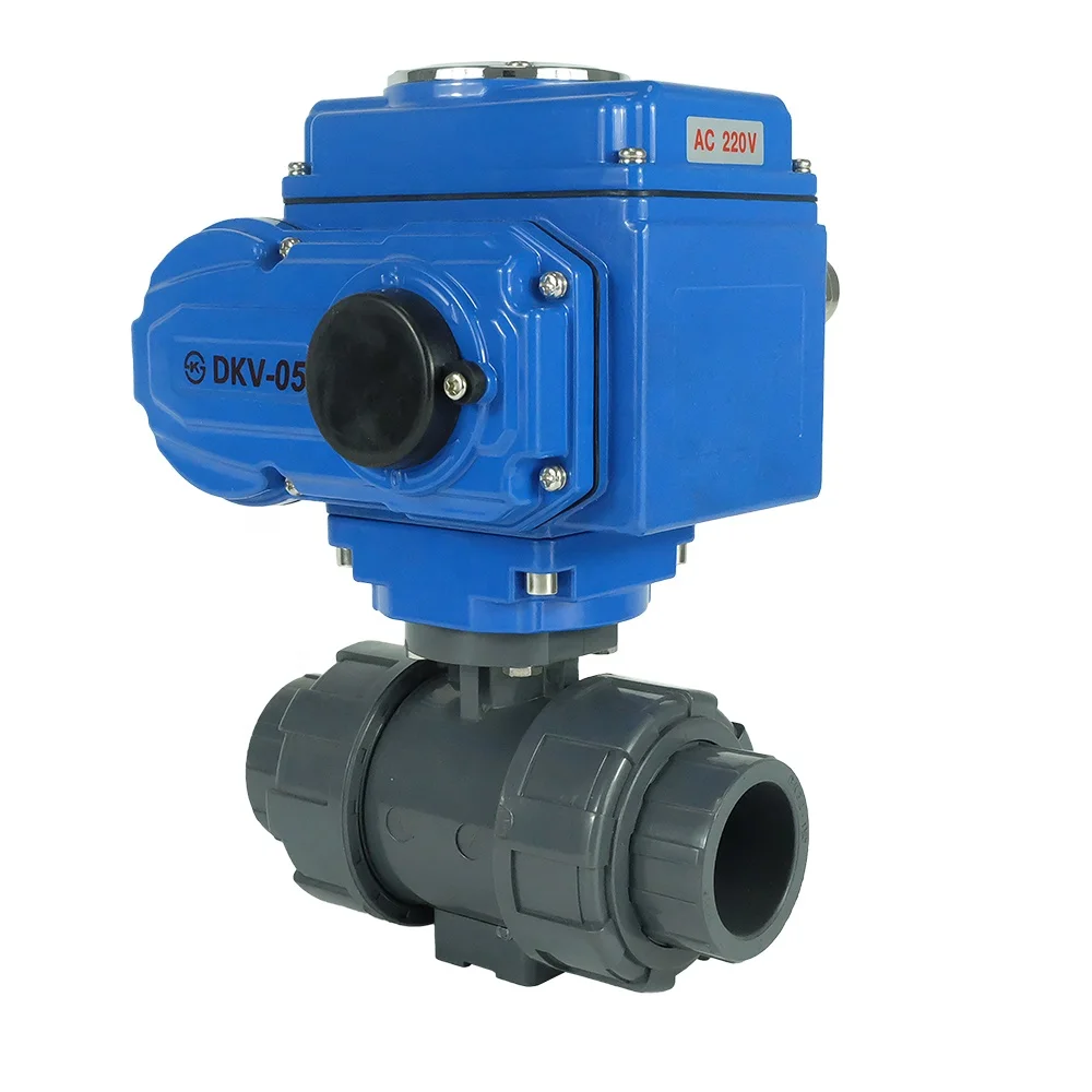 Dkv Electric Pvc Ball Valve With Electric Actuator 2way Dn50 Electric