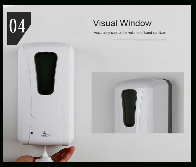 Wall mounted hand sanitizer dispenser/non contact gel soap dispenser /1000ml automatic induction alcohol sanitizer spray machine