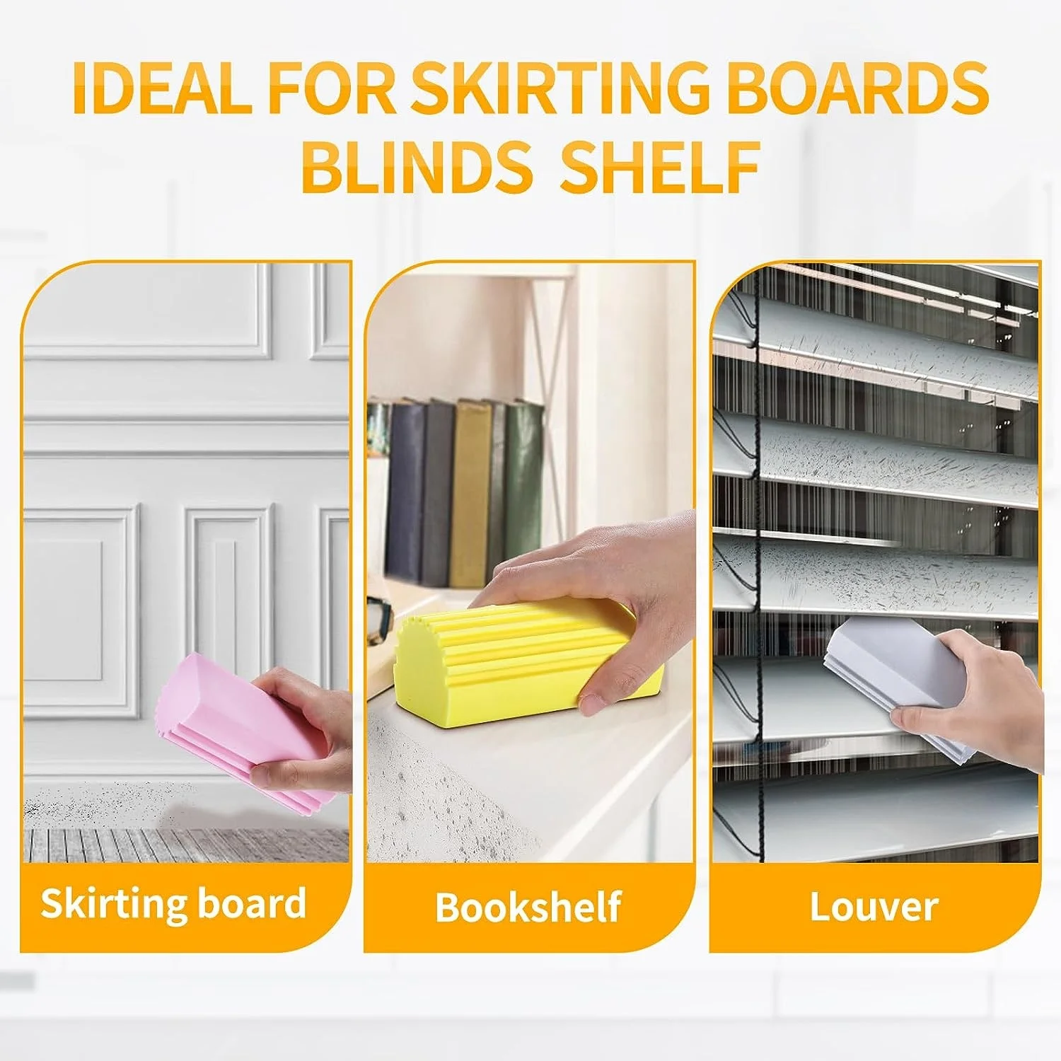 Reusable Damp Clean Duster Magic Sponge Eraser Household Cleaning For