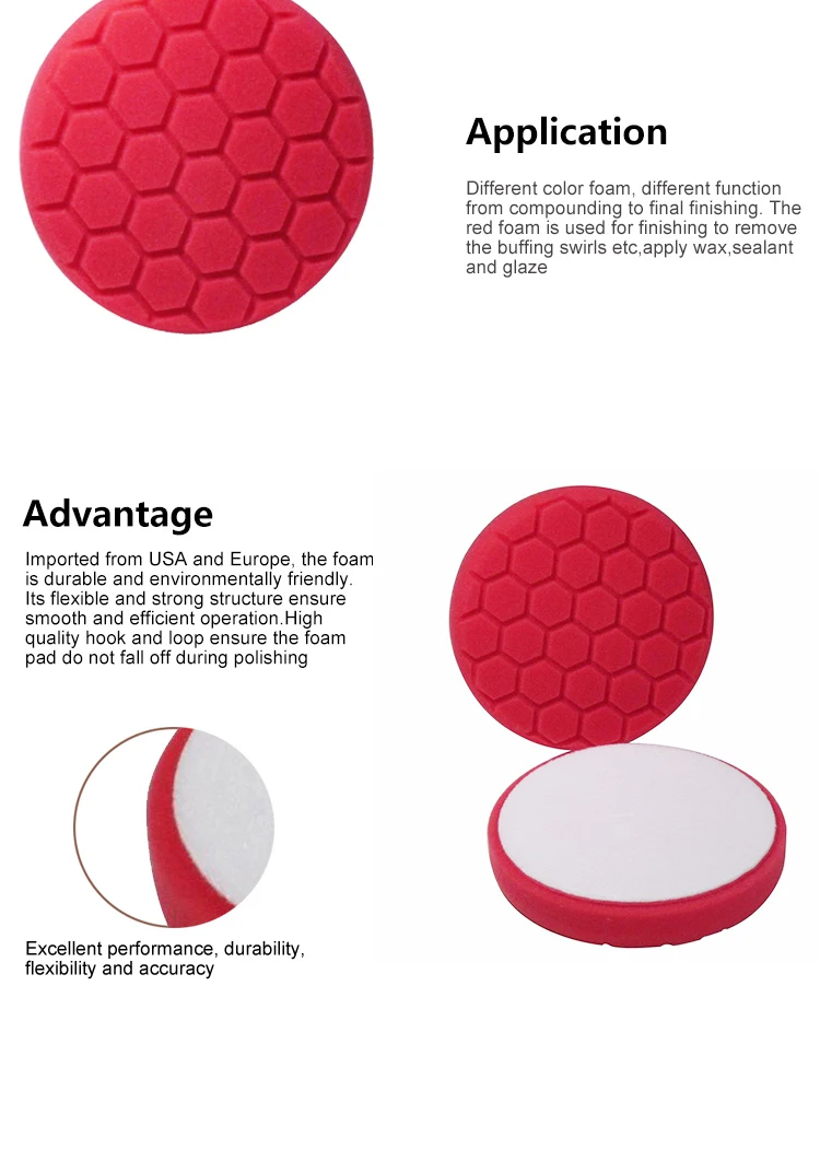 Evertool 150x30mm Foam Polishing Applicator Pad Diamond Foam Pad Car