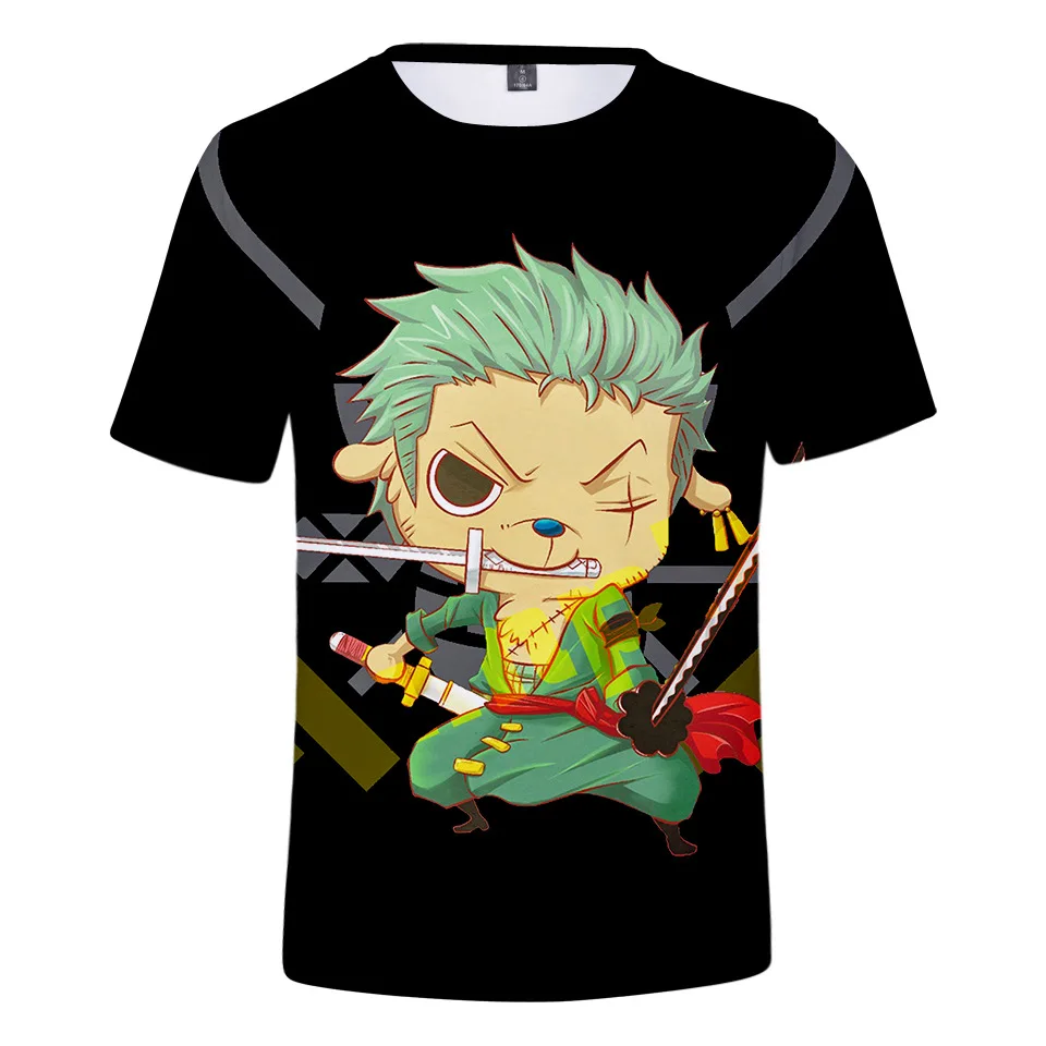 Wholesale Japan Hot Anime Luffy Zoro T Shirt Cosplay T Shirts 3d Printing Short Sleeve T Shirt 5904