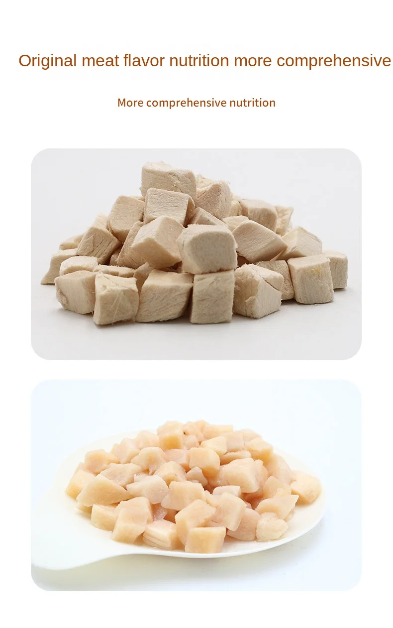 OEM Processing Custom Freeze Dried Pet Snacks with Chicken Duck Quail & Salmon Grains for Chickens Skin & Coat Health details