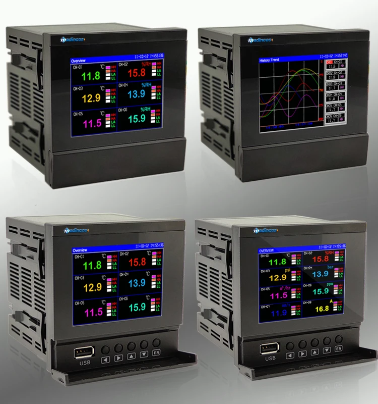 Mpr800industrial Digital Multi 6 Channel 420ma+pt100+thermocouple