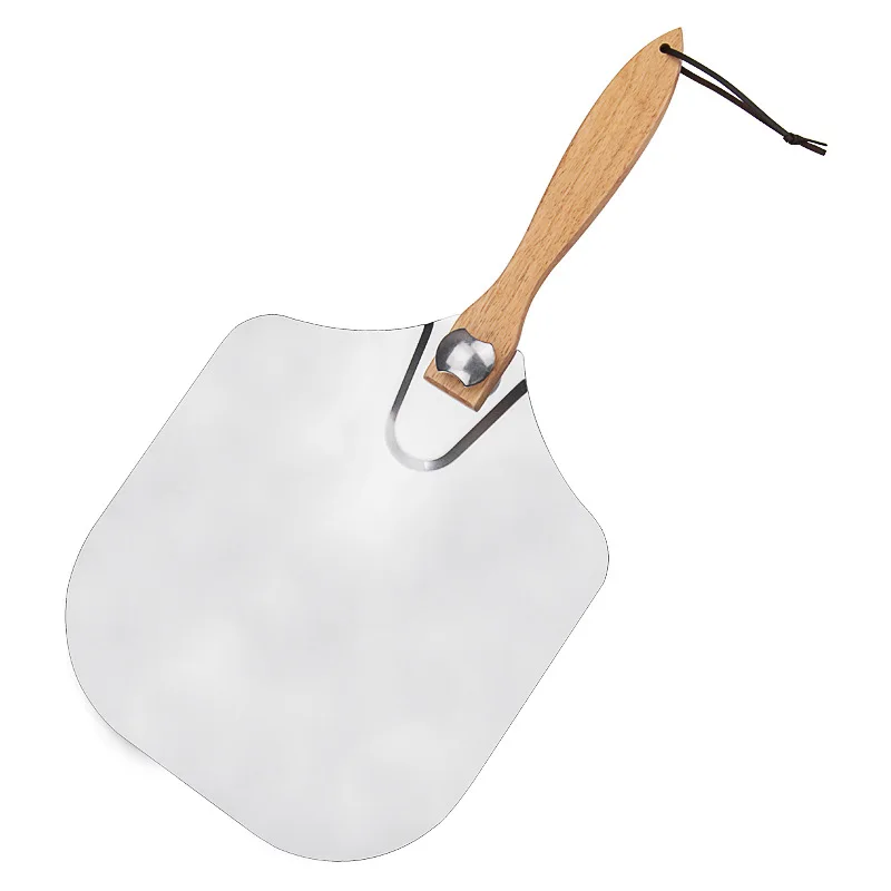 aluminum pizza peel with wood handle
