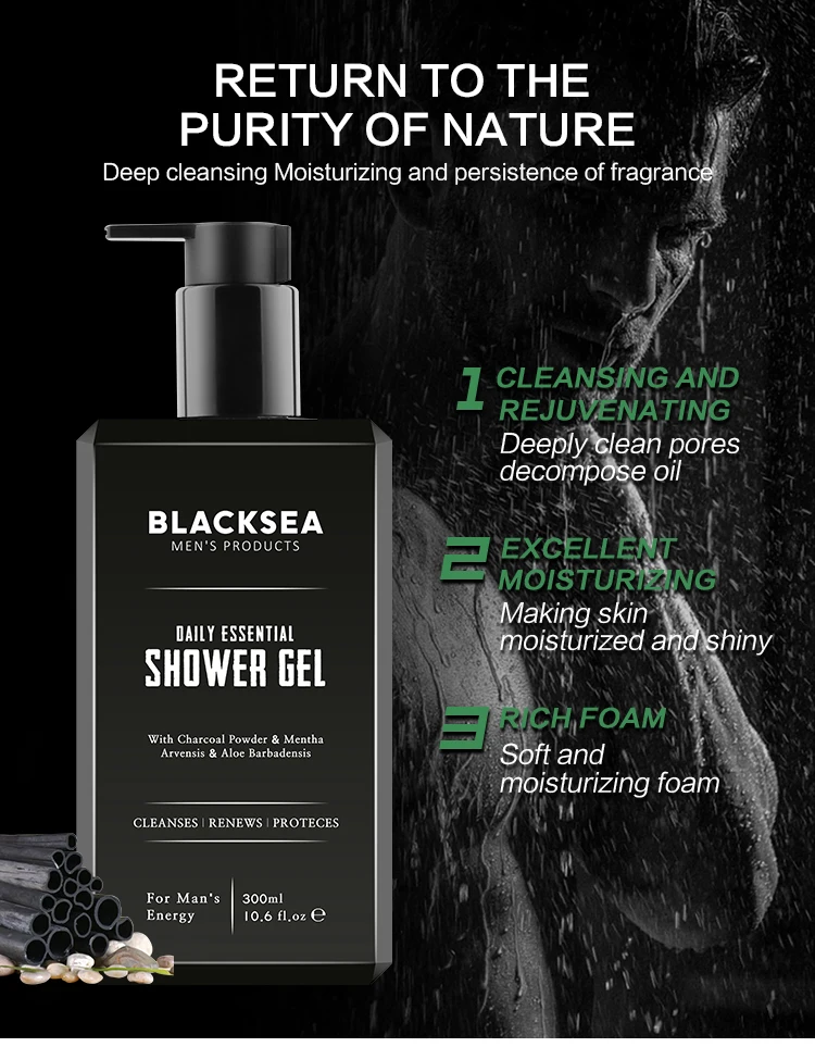 Men Eovironmental Earth Friendly Body Wash Set Body Wash Set For Men