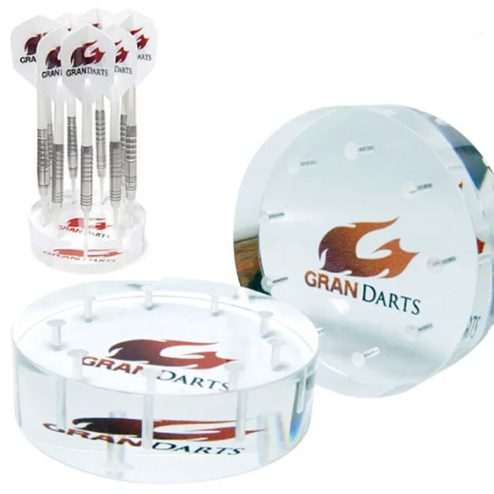 Round Acrylic Darts Acrylic Dart Stand Base 9 Holes For Steel Point Dart Display Block Buy