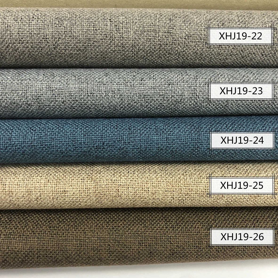 High grade washable curtain fabric 100% shading polyester linen home textile fabric used for window table