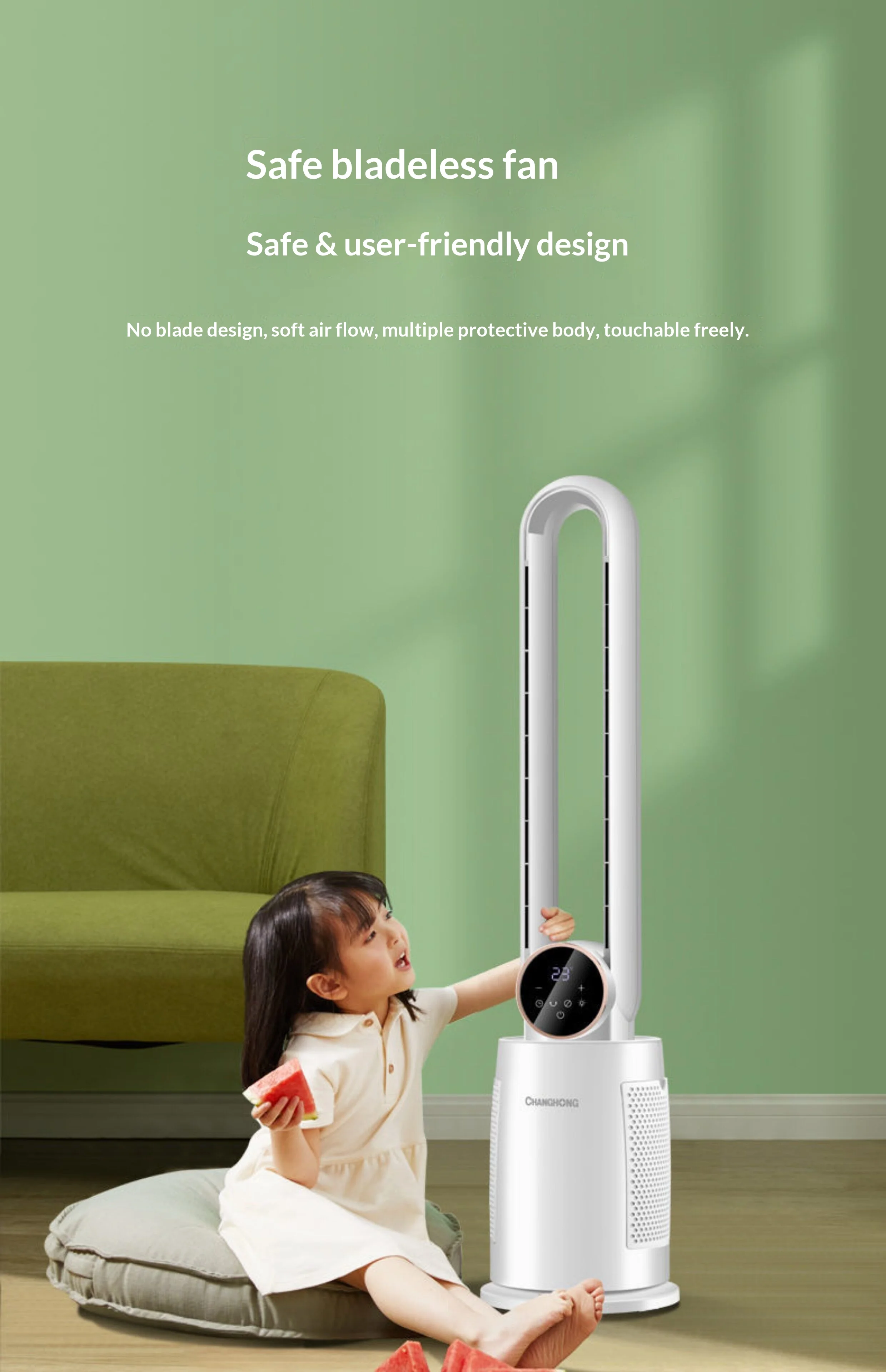 Tower Fan, 60 W, ABS plastic - detail 16