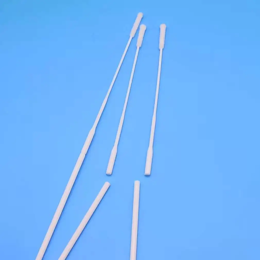 disposable medical nylon nasal flocked swab nasopharyngeal swab