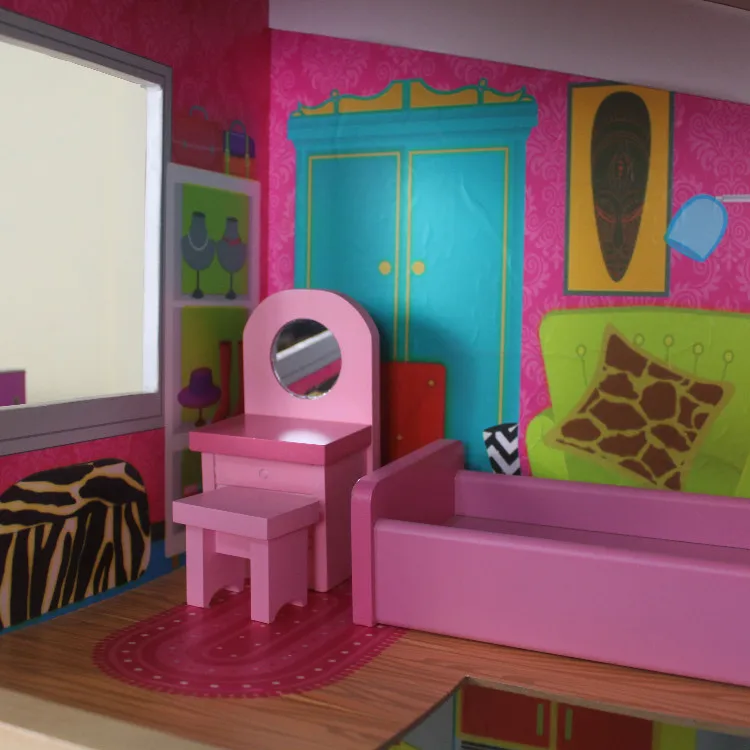weifu girls american doll house with furniture acc