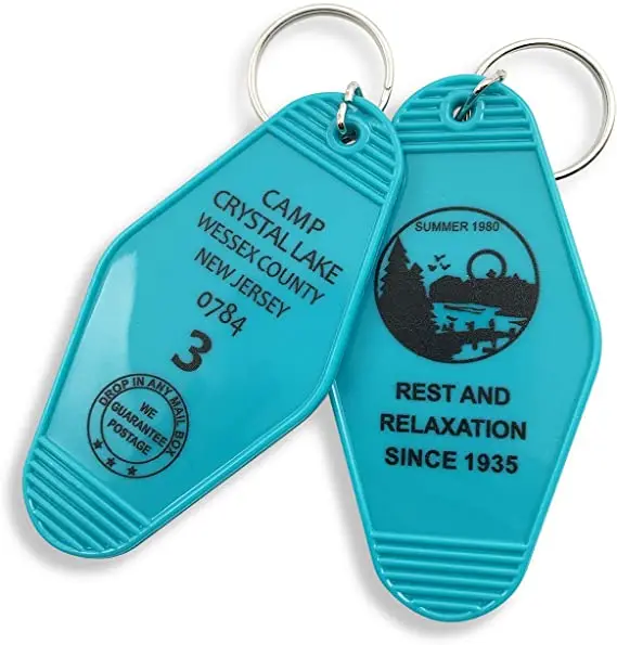 Promotion Customized Logo Printing Vintage Key Tag Plastic Acrylic