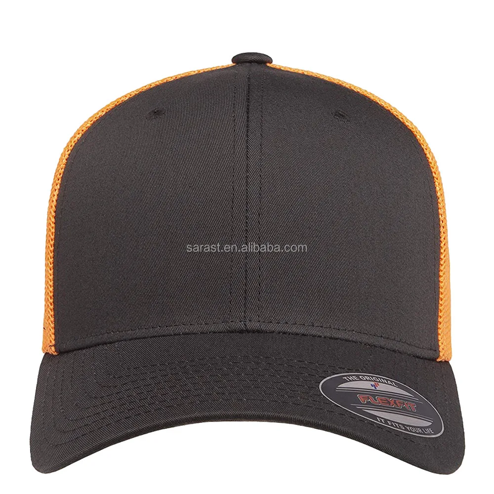 Wholesale High quality custom Fitted hats custom blank flex baseball hat  flex cotton/ployester fit baseball cap From m.