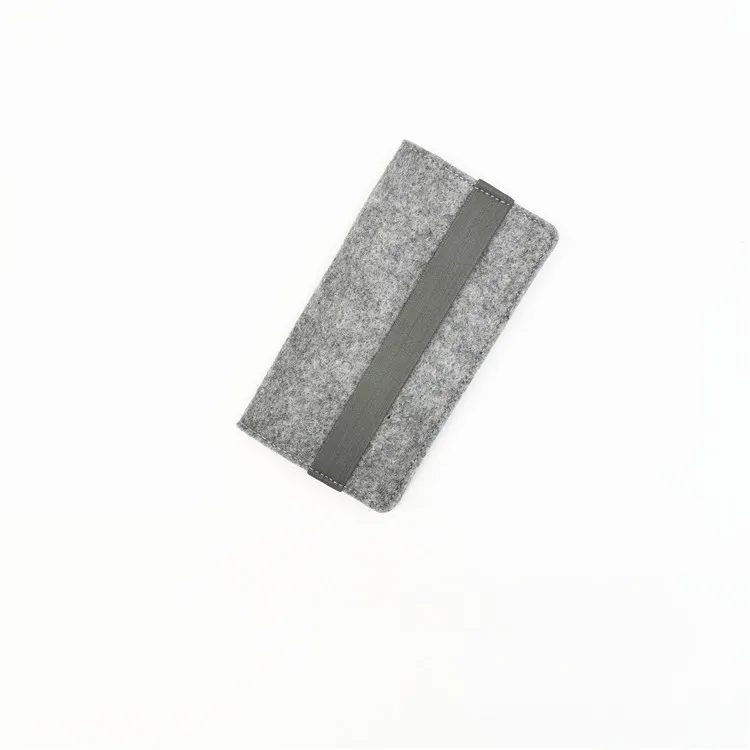 Customized Logo Needle Punched Felt Nonwoven Recycle Polyester Tablet Laptop Sleeves Carrying Bag Computer Envelope Felt Bag