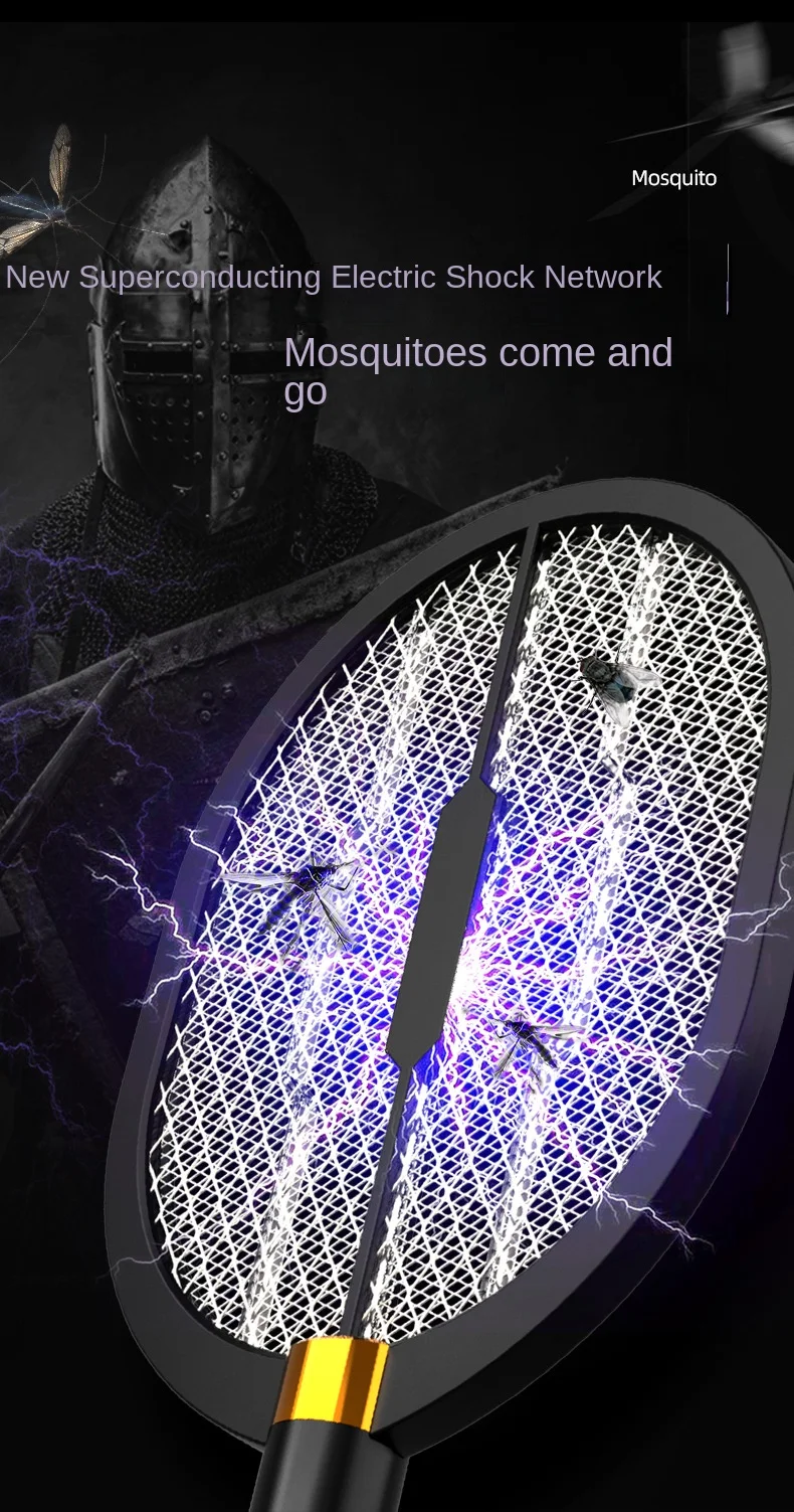 Two-in-One Electric Mosquito Swatter with Photocatalyst Killer New USB Home Mosquito Trap and Charging Lamp