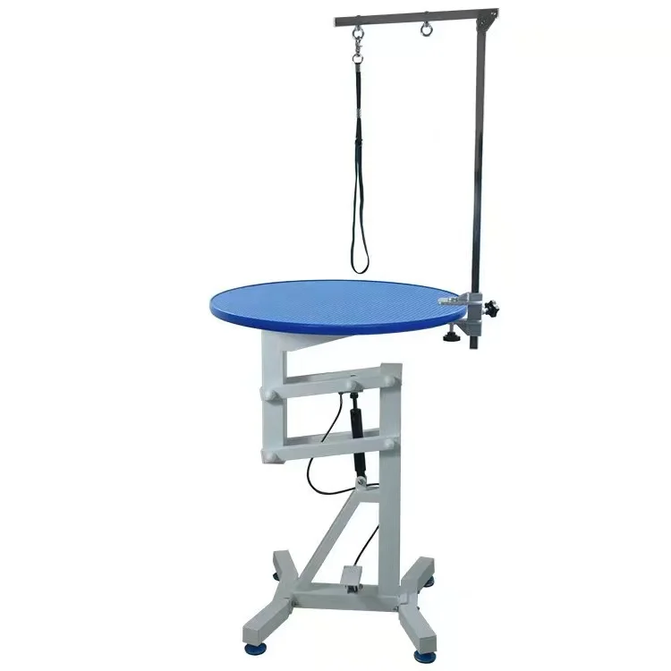 Pet Grooming Table Pneumatic Rotating Table,Foldable Pneumatic Lifting