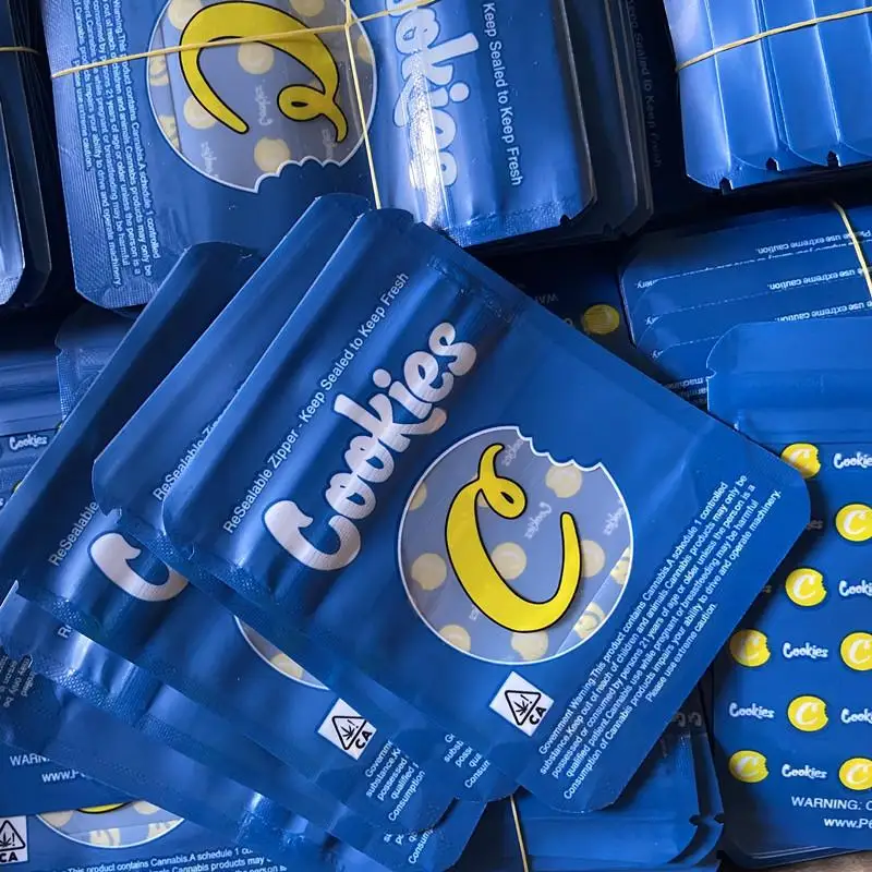 Amazon Hot Sale Blue Cookies Mylar Packaging California Sf 8th 3.5g