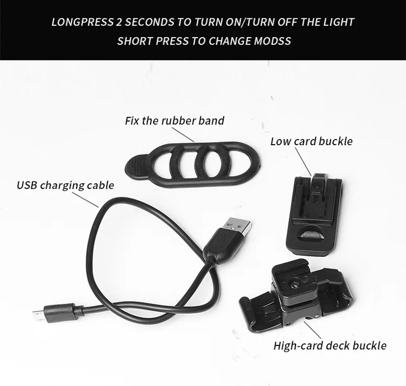 Super Bright CREE LED Bicycle Light ,Free Silicone Bike Tail Light,Quick Release Mounting USB Bike Light