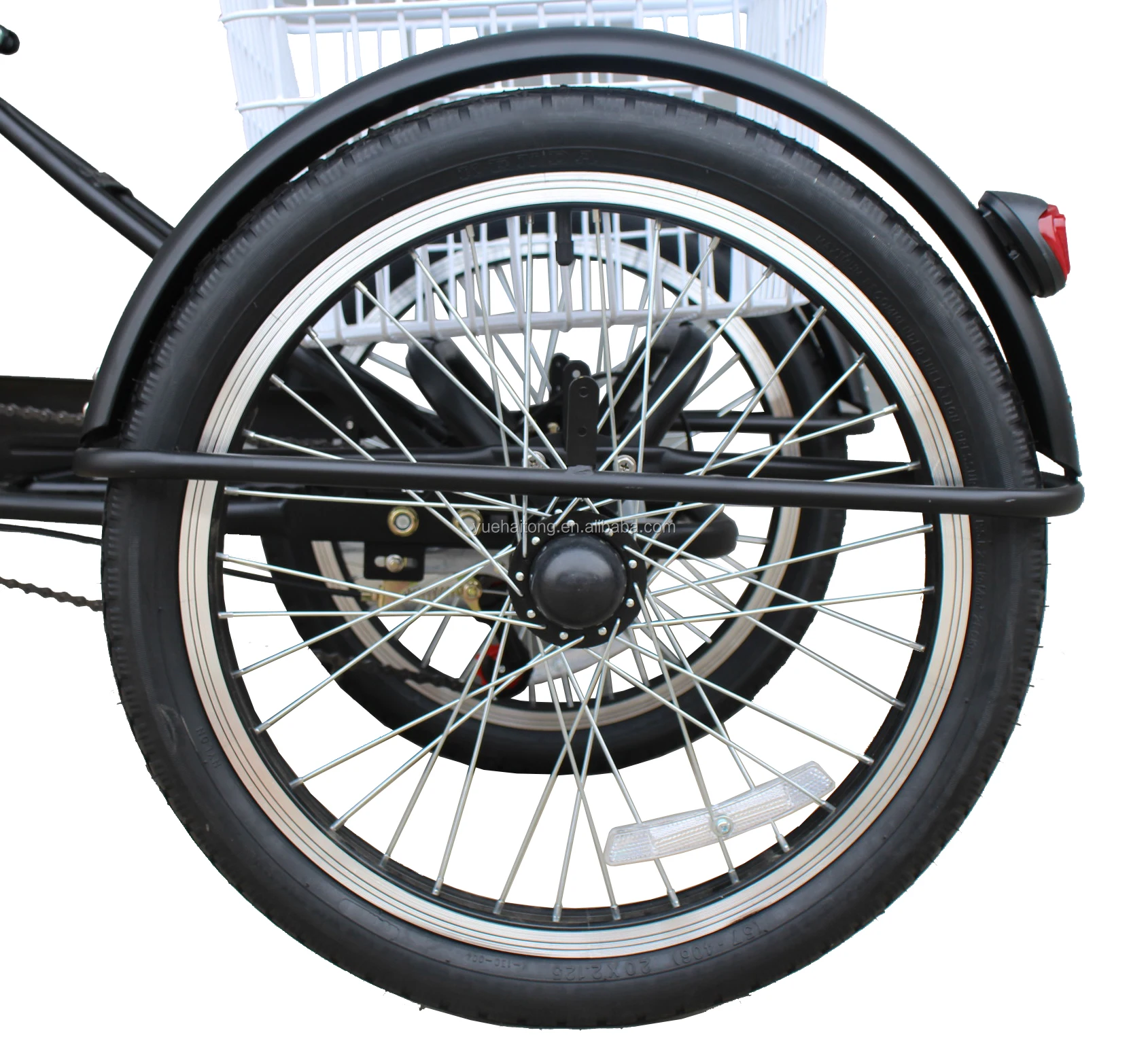 ARBGO Tricycle pour adulte de 24, tricycle avec panier pour adultes, tricycle pour personnes âgées, tricycle adulte (noir ARBGO Tricycle pour adulte de 24, tricycle avec panier pour adultes, tricycle pour personnes âgées, tricycle adulte (noir