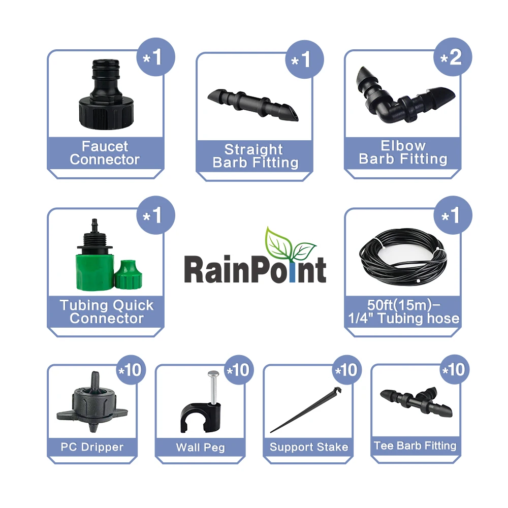 Adjustable Garden Kit Irrigation,Drip Irrigation System Kit,Garden