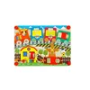 Mix-design montessori wooden public knowledge cognition puzzle toy