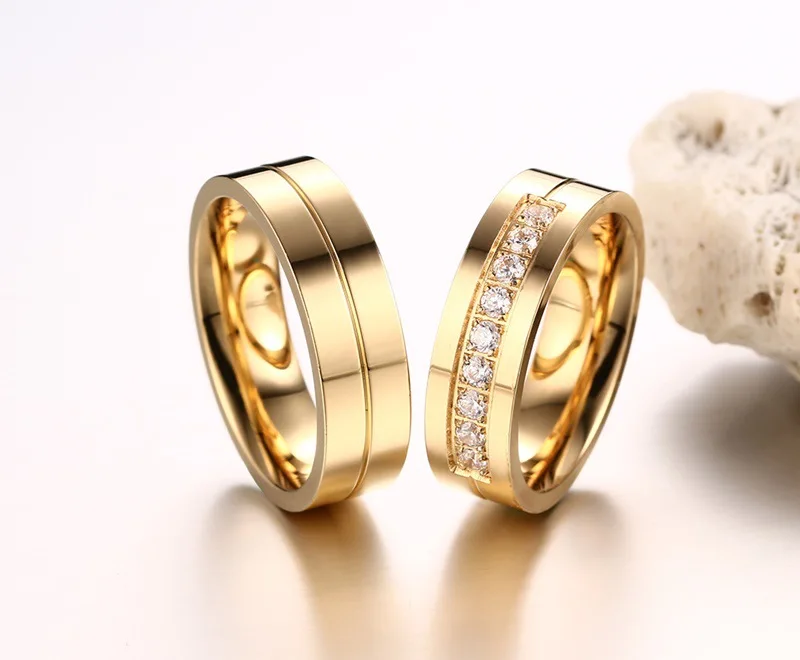Свадебные кольца парные золото
