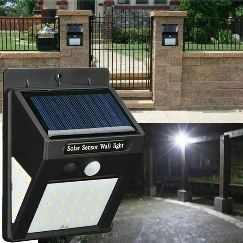 Popular Brightness 30 LED Solar Garden Light Cheap Outdoor Wireless Waterproof Motion Sensor LED Solar Security Wall Light