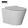 High grade sanitary ware two piece public wall hanging toilet with low price