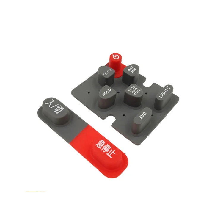 Custom Mold Silicone Rubber Push Button Covers Silicone Rubber Coated