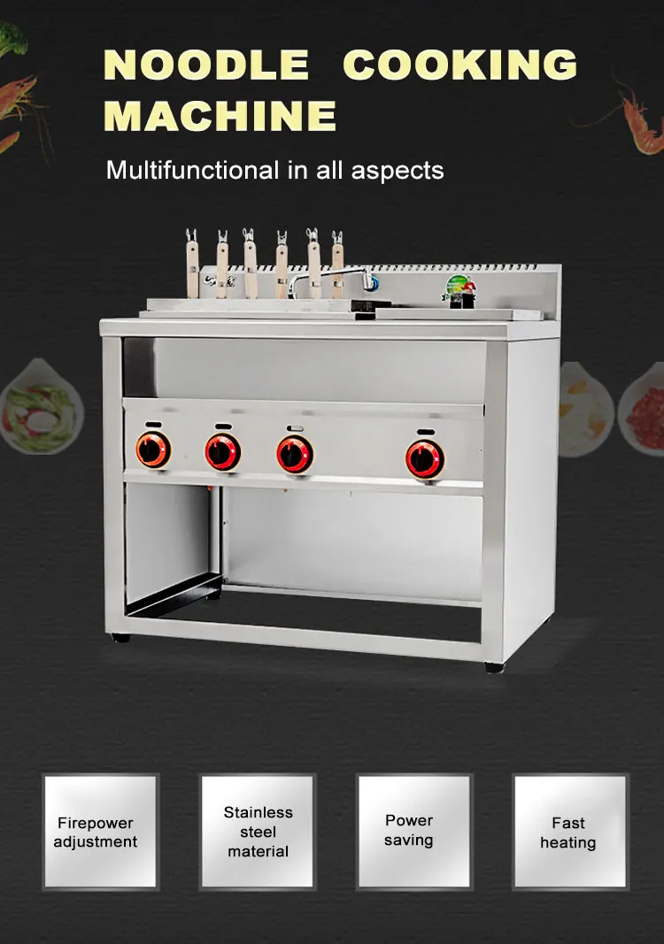 Large Kitchen Ramen Pasta Cooker Equipment Electric Noodle Cooking