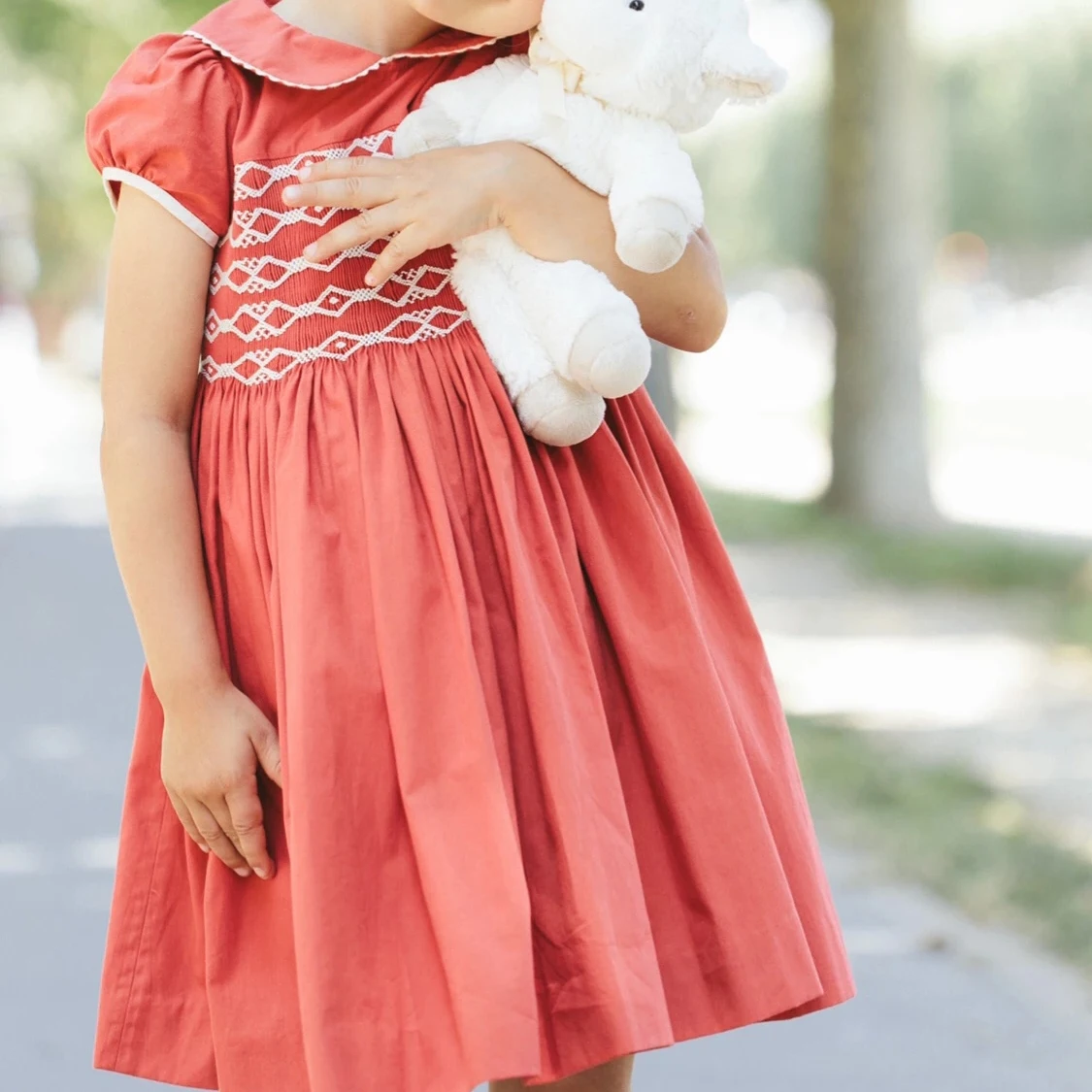 Old Navy Girls' Smocked Summer Dress 100% Cotton Gingham (The