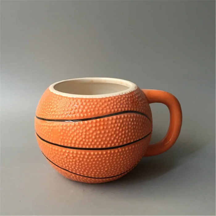 陶瓷篮球形状咖啡杯独特的杯子陶瓷咖啡