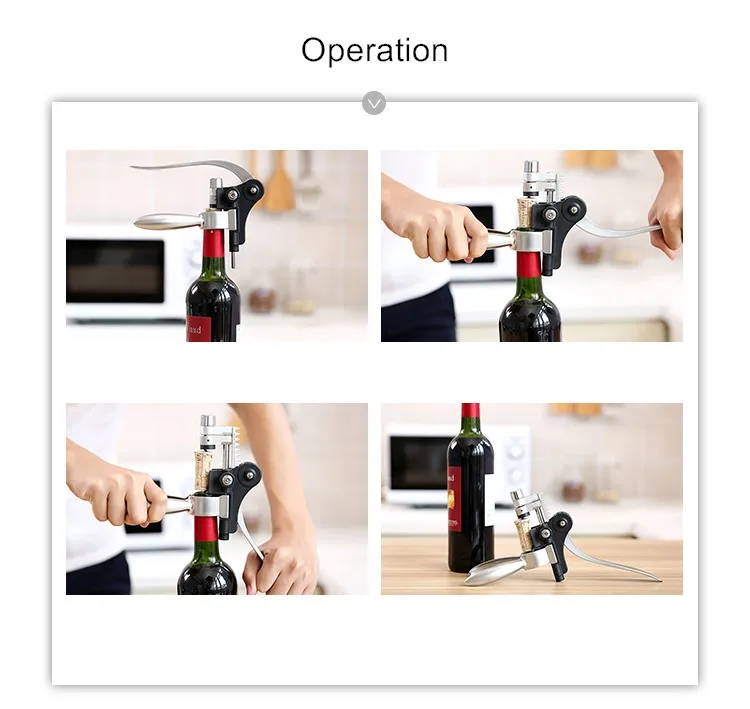Screwpull Wine Opener Parts Wine Bottle Opener Corkscrew Kit With Foil