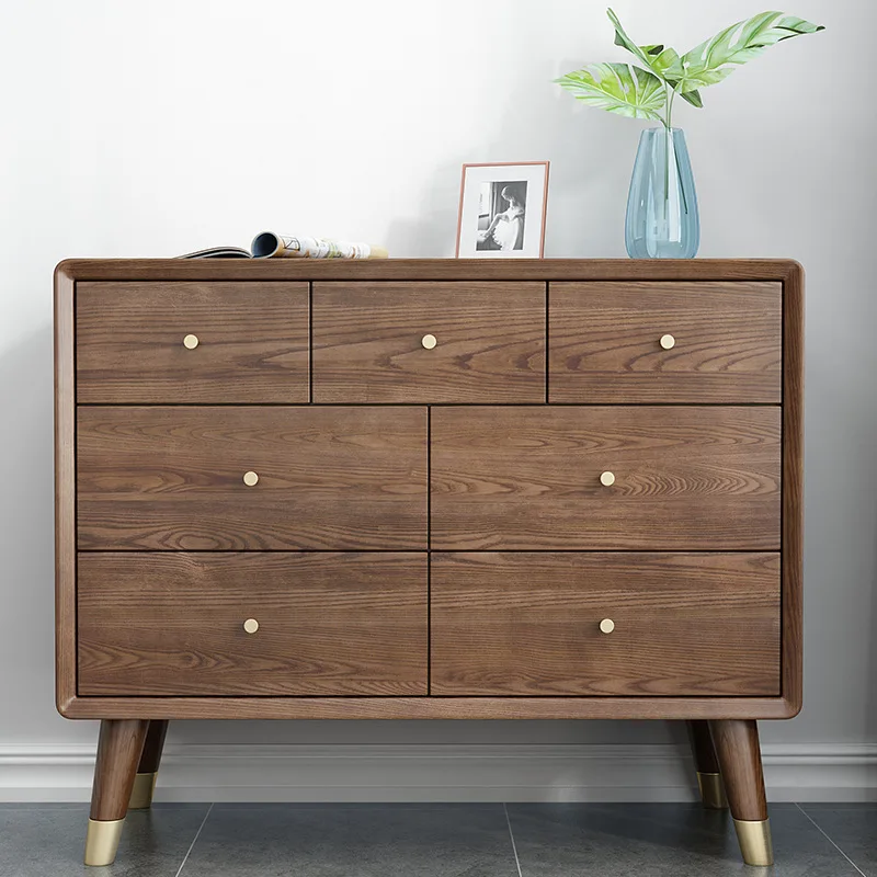 product-BoomDear Wood-Solid Wood Chest of 7 Drawers Dresser with sliding Drawers Design popular nord
