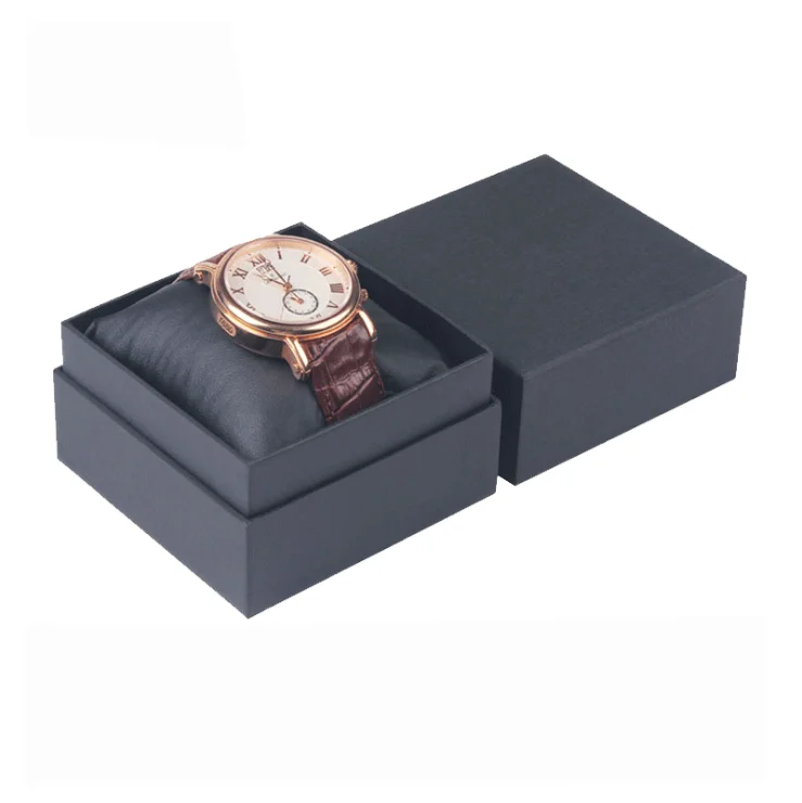 Hot Sell Cardboard Box Black Square Watch Box Custom Logo - Buy ...