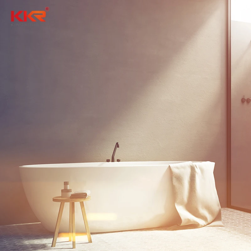 High Quality Solid Surface Bathtub / Poly Marble Freestanding Bath Tub Buy Freestanding Bath