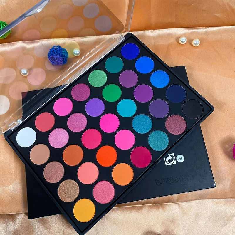 12 20 24 30 35 colors eye shadow safe lightweight... Wholesale 35 Color Large Eye Shadow Palette Transparent Box with Earth ...