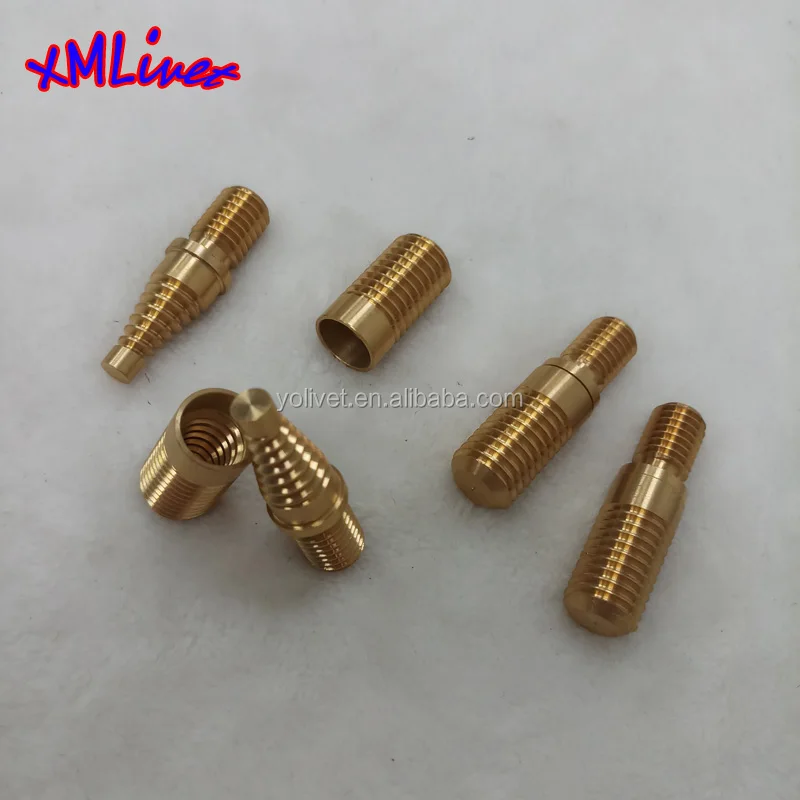 Xmlivet Female And Male Snooker Cue Joint Parts Pool Cue Brass Pin And