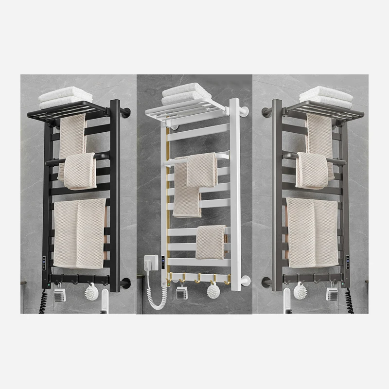 Wallmounted Punchfree Bathroom Electric Heating Towel Rack,Bath Towel