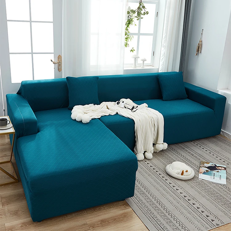 定制聚酯l形防滑沙发套弹力可拉伸的客厅 - buy 定制沙发套,防滑沙发