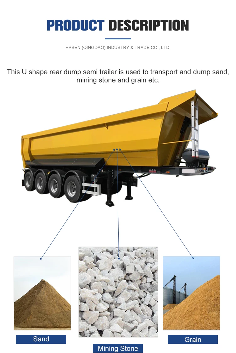 used rear ends for sale on Hot Sale 3 Axles 4 Axles 40 45 Cubic Meters Tipper Rear End Dump Semi Trailer Buy End Dump Trailer Hydraulic Prices For Tipper Truck Rear Semi Side Semi Trailer Tandem U Shape