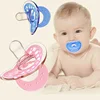 Wholesale eco-friendly colors safty soft liquid silicone baby toys nipple pacifier