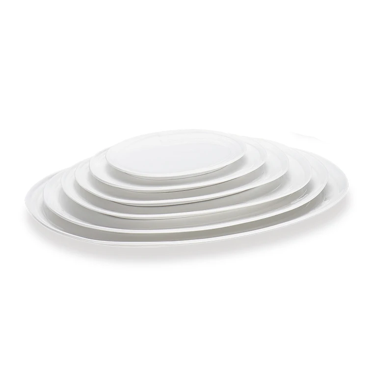 2023 New Product Wedding Hotel Catering Restaurant Dinnerware Tableware Stoneware White Dinner Dessert Porcelain Ceramic Plates