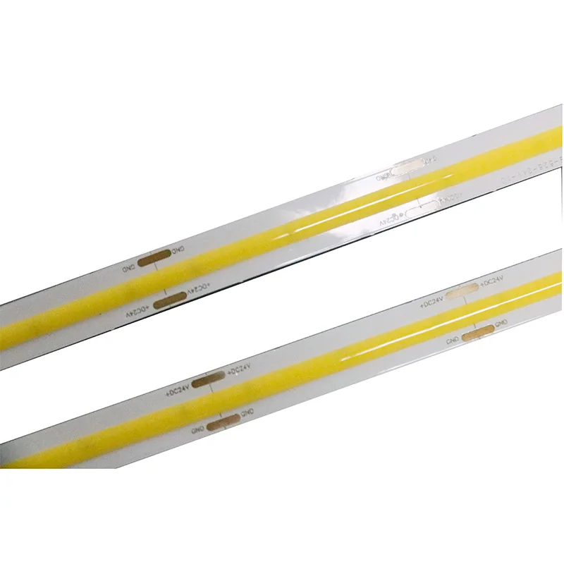 Factory High Wattage Waterproof or IP20 Cob led strip Light DC 12V/24V flexible fob strip light high CRI 90