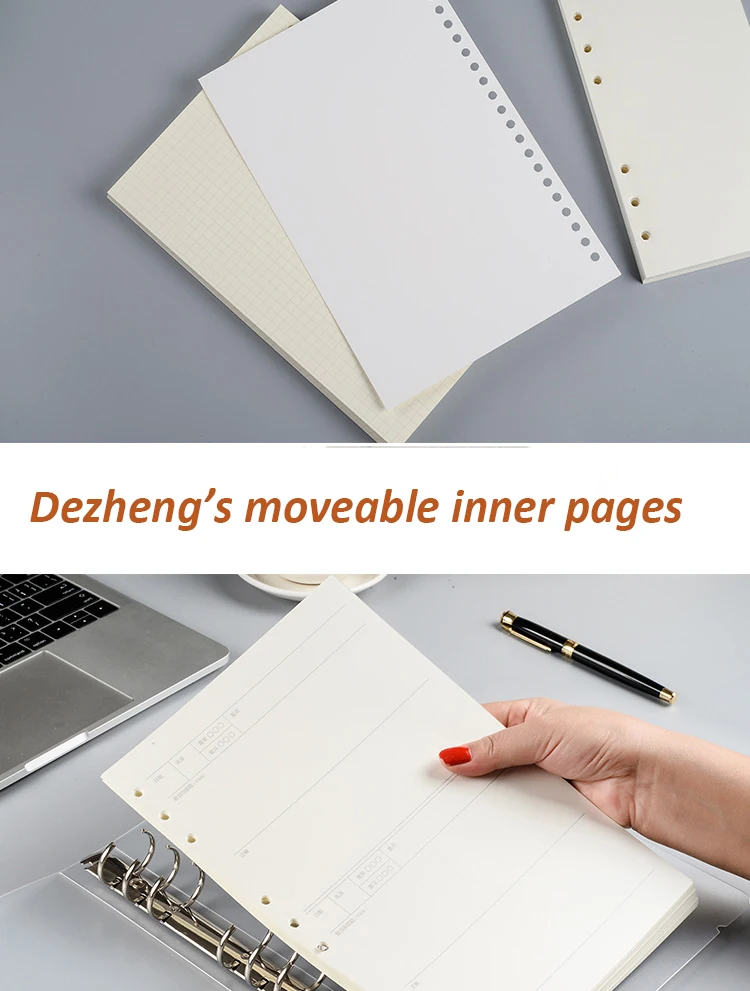 product-Dezheng-A5 b5 spiral notebook wired perforated punched 5 subjects notebook for college stude-1