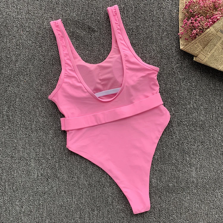 Hot Pink Model Wallpaper Korea Swimwear Bikini Sexy Women One Piece ...