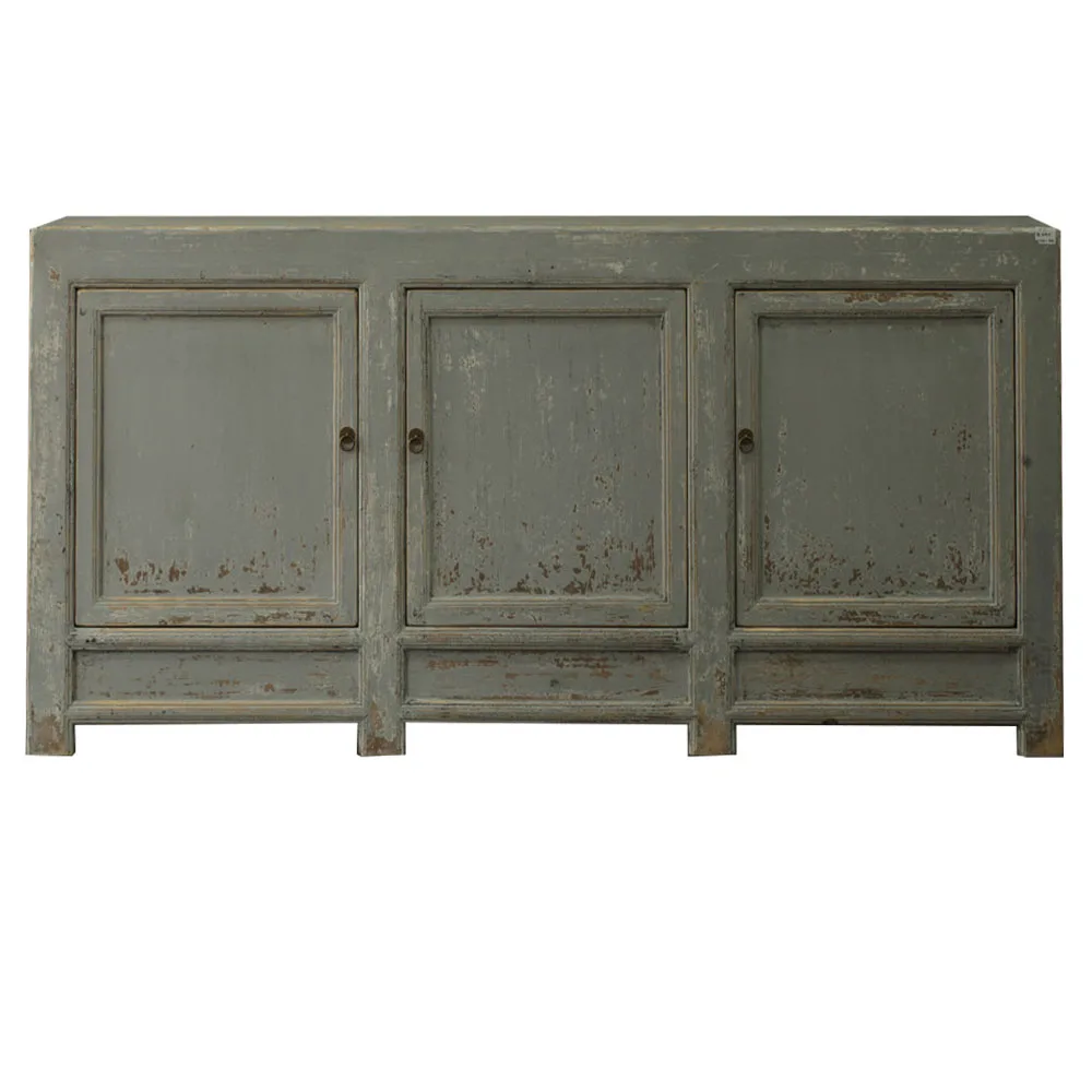 Antique Reclaimed wood European Furniture living room reproduction distressed cabinet