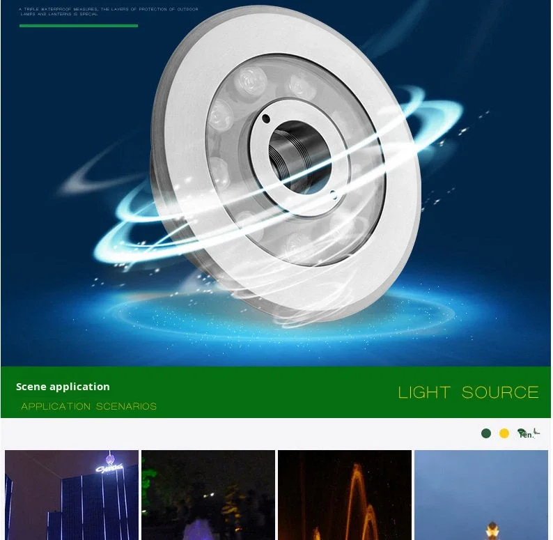 product led underwater fountain light ip68 waterproof rgb color changing pool light for landscape use-5